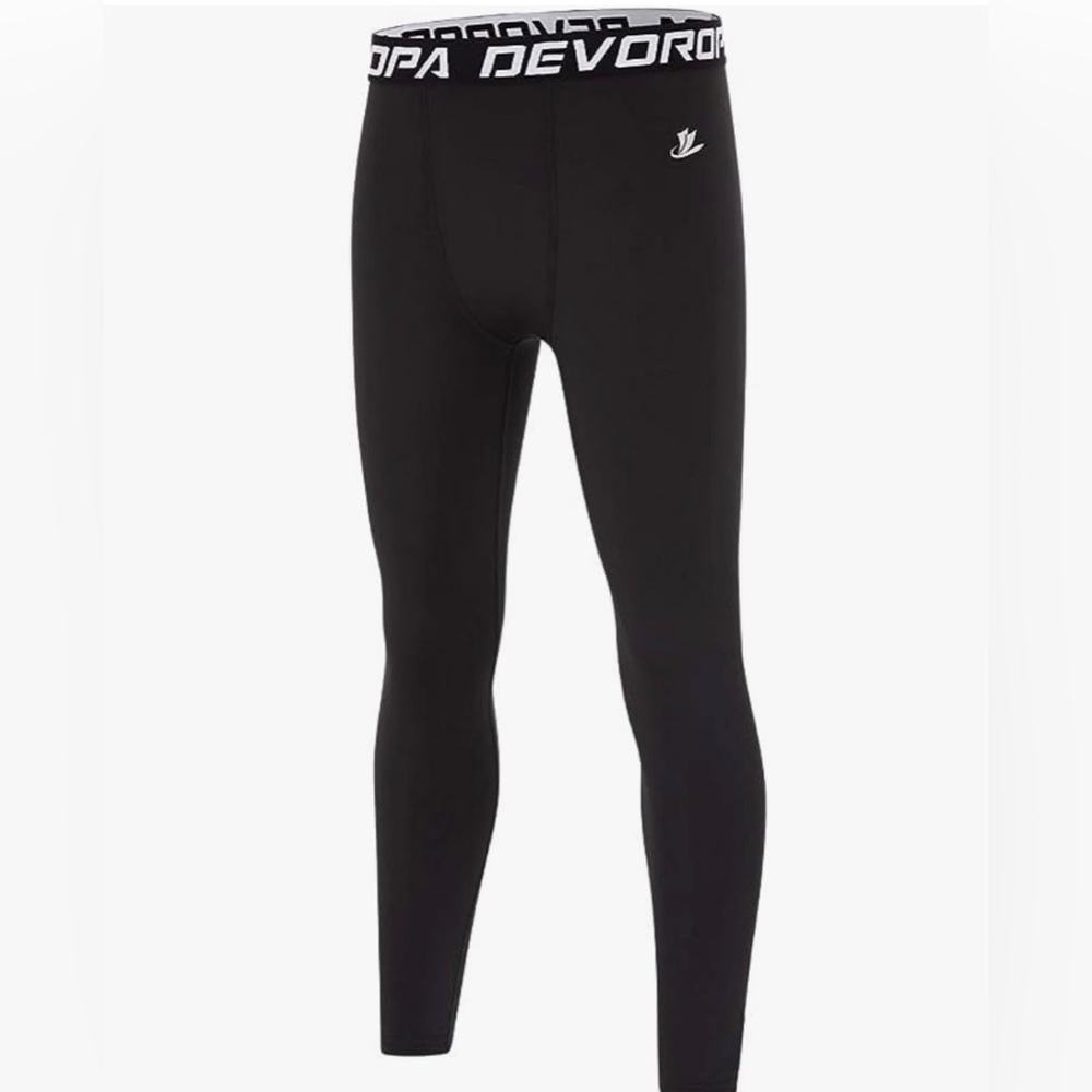NWT Boys Leggings Quick Dry Youth Sports Compression Pants Size Medium